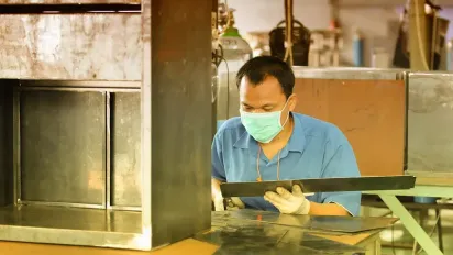 Metal processing is a typical occupation for migrant workers in Japan.