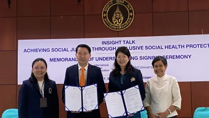 Memorandum of Understanding (MoU) between Mahidol University and ILO.