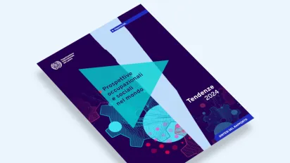 Copertina Sintesi Prospettive occupazionali e sociali nel mondo: Tendenze 2024
