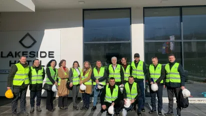 Group of inspectors wearing PPE