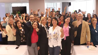 Representantes de OIT y de las instituciones prestadoras de servicios que participarán de la transferencia de la metodología IMESUN.