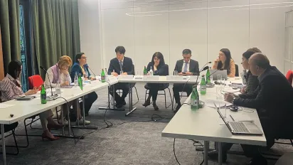 Group of people sitting at a table