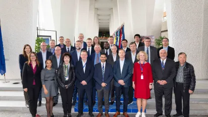 Group photo of the 2025 Subcommittee wages of seafarers of the JMC