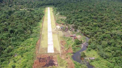 Mariama Airstrip, rehabilitated under the EU-STREIT PNG Programme.