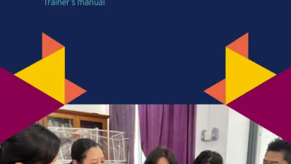 Osh in skills training cover representing students around a table