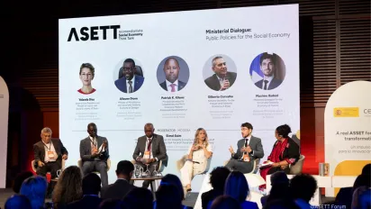 Speakers at the Ministerial Dialogue at the ASETT Forum