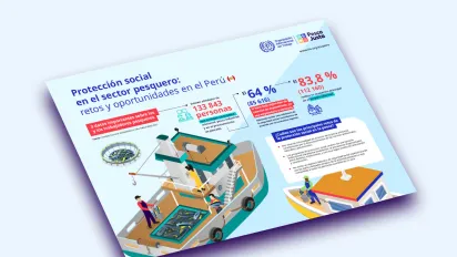 infografía sobre protección social en el Perú