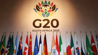 G20 flags, South Africa, 2025