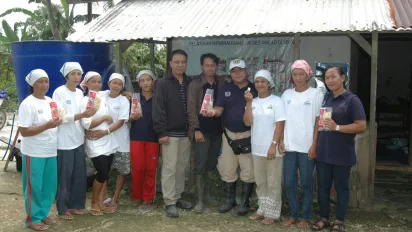 group photo of six training participants