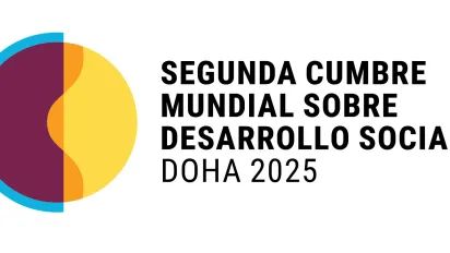 Logotipo de la Segunda Cumbre Mundial para el Desarrollo Social 2025