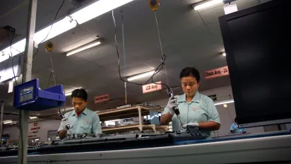 gender equality in an electronic factory