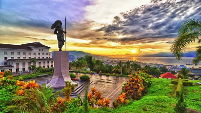 monument of the Indonesia national hero Martha Christina Tiahahu