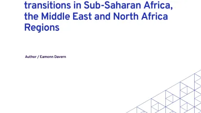 Cover of working paper Trends and new developments in employment services to support transitions in Sub-Saharan Africa, the Middle East and North Africa Regions