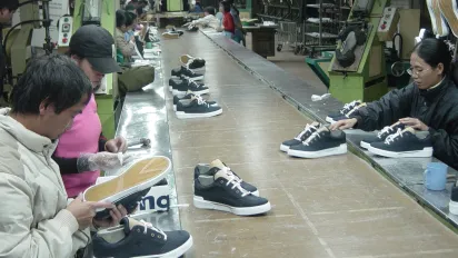 Workers at the factory