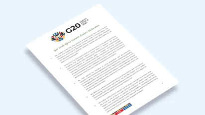 G20 Leaders’ Declaration first page