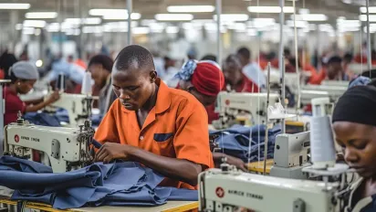 Work in garment