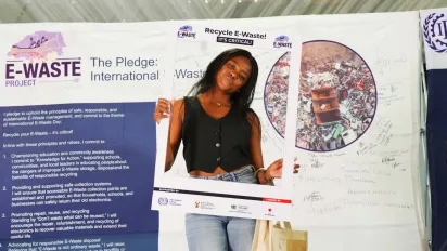 Youth lady at E-Waste event