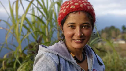 Woman in Nepal