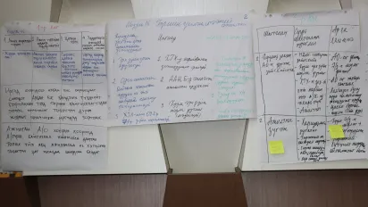 Labour inspectors worked in groups to identify challenges within domestic work and assistant herding sectors in Mongolia