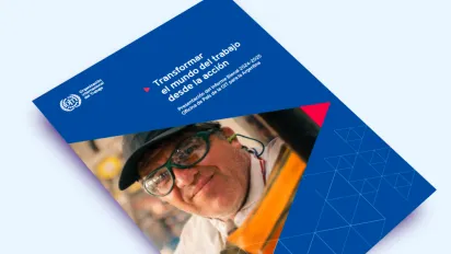 Tapa del documento la presentación del Informe bienal 2024-2025 de la Oficina de país de la OIT para la Argentina