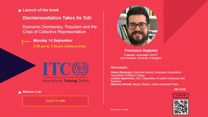 Business is not as usual. Launch of the book Disintermediation Takes Its Toll: Economic Democracy, Populism and the Crisis of Collective Representation