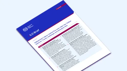 Afghanistan's labour market five years after the Taliban takeover: Trends, challenges and emerging risks