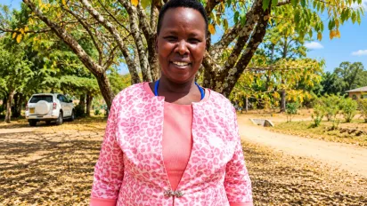 Elizabeth Masasi during her interview with the ILO PPDP Project team in Narok County.
