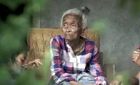 An old Indonesian woman