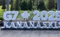 G7 signage in Canada, 2025