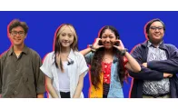 Four people standing