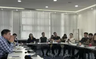Employees of the Mongolian national chamber of commerce and industry during the presentation