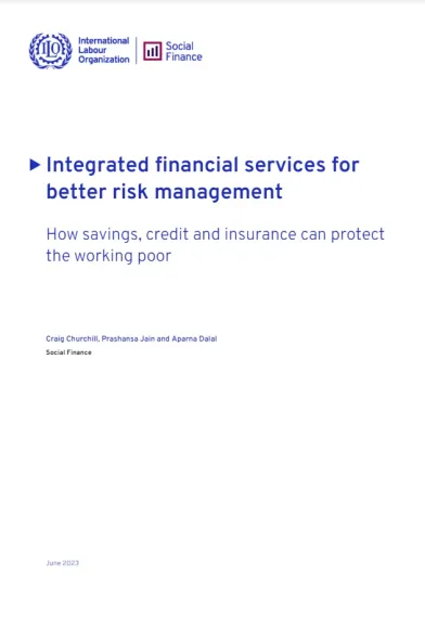 Cover for publication: "Integrated financial services for better risk management"