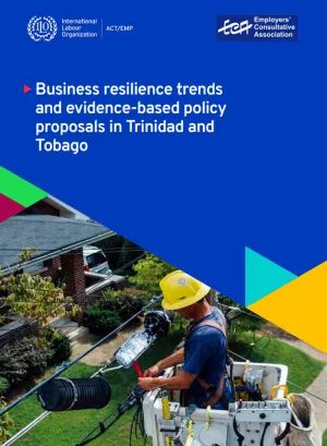 Cover for publication Business resilience trends and evidence-based policy proposals in Trinidad and Tobago