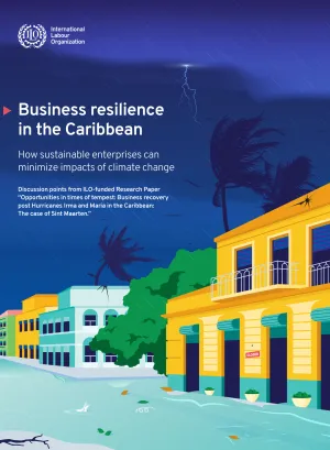 Cover for publication Booklet: Business Resilience in the Caribbean - How sustainable enterprises can minimize impacts of climate change