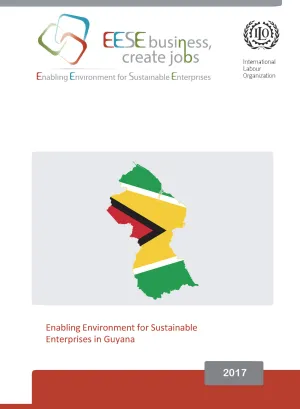 Cover for publication The enabling environment for sustainable enterprises in Guyana
