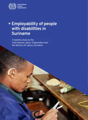 Cover for publication Employability of people with disabilities in Suriname