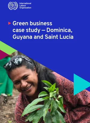 Cover for publication Green business case study — Dominica, Guyana and Saint Lucia
