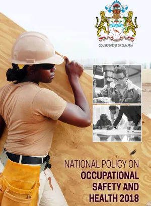 Cover for publication National Policy on Occupational Safety and Health, Guyana 2018