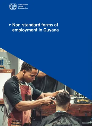 Cover for publication Non-standard forms of employment in Guyana
