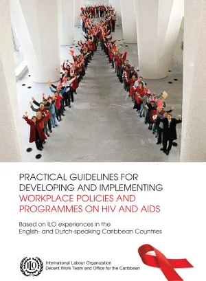 Cover for publication Practical guidelines for developing and implementing workplace policies and programmes on HIV and AIDS