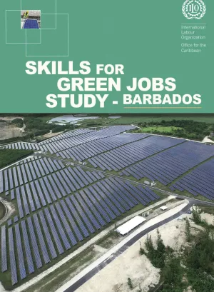 Cover for publication Skills for Green Jobs Study – Barbados