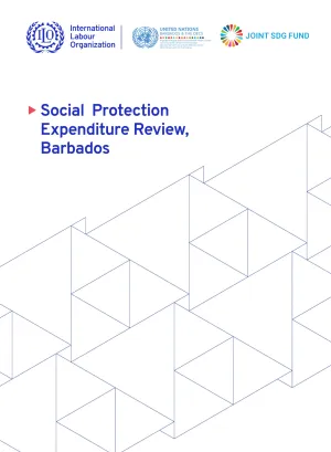 Cover for publication Social protection expenditure review, Barbados