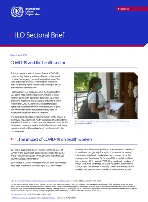 COVID-19 and the health sector - Cover