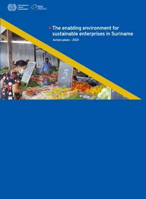 Cover for publication Enabling Environment for Sustainable Enterprises in Suriname - Action Plans