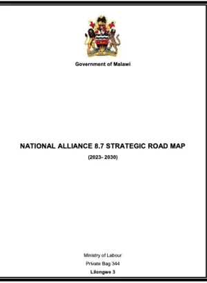 Cover_National Alliance 8.7 Road map 2023-2030_Malawi