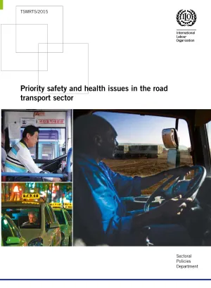 Priority safety and health issues in the road transport sector - Cover