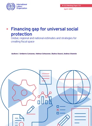 Cover image for the working paper Financing gap for universal social protection
