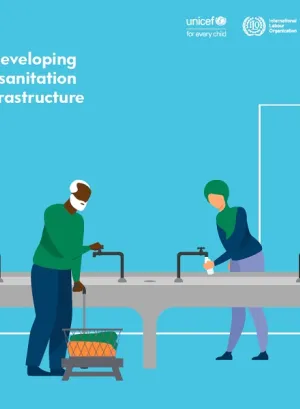 Cover shows different people getting water from the tap