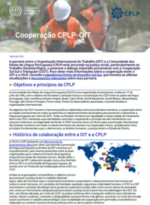 Cooperação CPLP - OIT