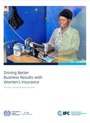 Cover for publication: "Driving better business results with women’s insurance"